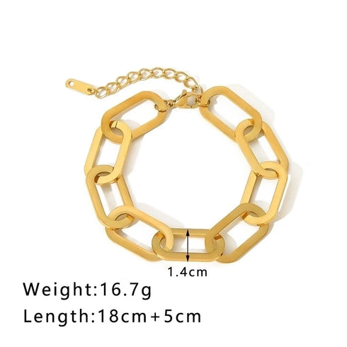 Hip-Hop Punk Classic Gold Plated Bracelets In Bulk