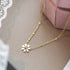 Stainless Steel 18K Gold Plated Sweet Simple Style Plating Inlay Daisy Shell