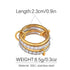 Multi-Layered Diamond Embedded Ring With Golden Circle Buckle Fashionable Style Elegant And Exaggerated Luxury For Women