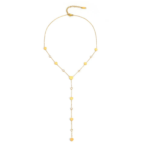 Gypsophila Inlaid Diamond Heart Chain