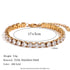 Tennis Stainless Steel 18K Gold Plated zircon bracelet