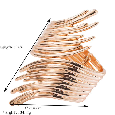 Exaggerated Oversized Geometric Alloy Bangles Wholesale