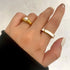 18K Gold Plated Shell Rings