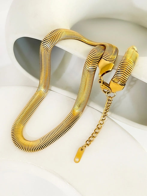 Roman style solid color stainless steel plating 18k gold