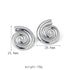 Spiral Stainless Steel 18K Gold Plated Ear Studs