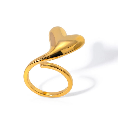 304 Heart Shape Rings 18k