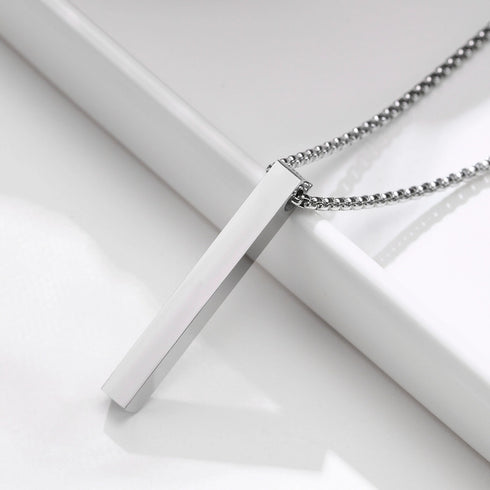 Three-dimensional Cross Pendant Necklace