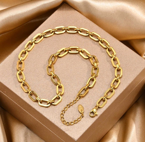 304 Stainless Steel 18K Necklace