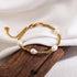 Freshwater pearl 18k gold plated bracelets