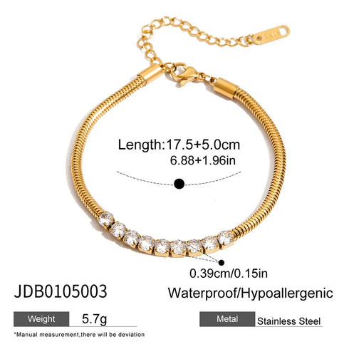 PVD Coated Real Gold Plated Round 304 Stainless Steel 316 Stainless Steel Classic Style Waterproof Non Tarnish 304 Stainless Steel Safety Clasp Closure Bracelets
