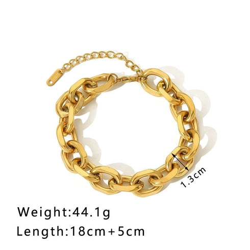 Hip-Hop Punk Classic Gold Plated Bracelets In Bulk