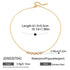Ladies Classic Style 18K Gold Stainless Steel Zircon Heart Shaped Tennis Chain Necklace 41+5cm Vacuum Plating Pendant