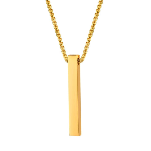 Three-dimensional Cross Pendant Necklace