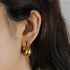 1 Pair Classic Style Commute Geometric Plating 304 Stainless Steel Earrings