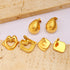 PVD Coated 18K Gold Real Gold Plated Geometric 304 Stainless Steel 316 Stainless Steel Simple Style Commute Waterproof Non Tarnish Ear Studs