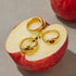 PVD Coated Real Gold Plated Apple 316 Stainless Steel Casual Modern Style Commute Waterproof Non Tarnish Rings