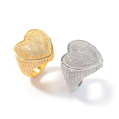 Jewelry Hip-Hop Retro Geometric Copper Zircon Rings