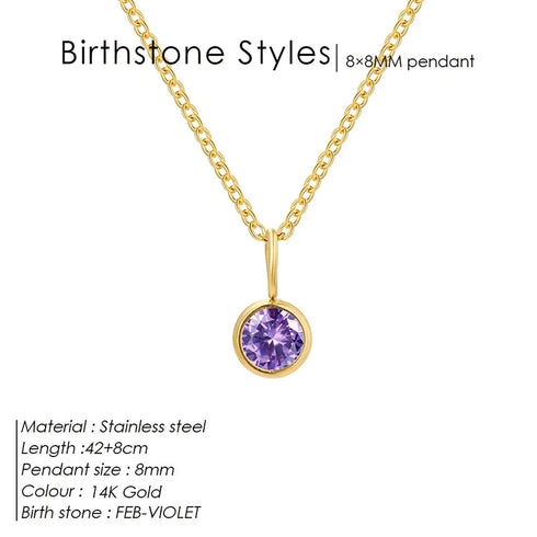 Wholesale Jewelry Simple Style Shiny Round 304 Stainless Steel Rhinestones Inlay Pendant Necklace