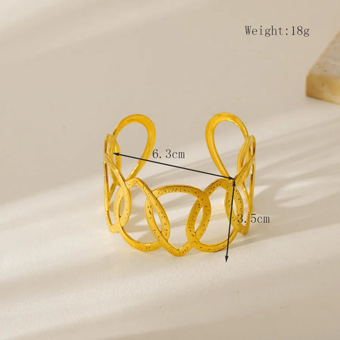 Indian style Stainless Steel 18K Gold Plated