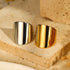 14K Gold Plated Simple Style Polishing Solid Color Open Rings