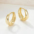 1 Set 925 Sterling Silver Solid Color K Gold Plated White Gold Plated Earrings