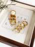 18K Gold Plated Shell Rings