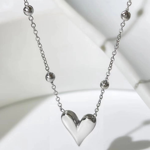 18K Gold Plated Sweet Heart Shape Pendant Necklace