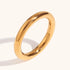 PVD Coated Real Gold Plated 18K Gold Geometric Titanium Steel Waterproof Non Tarnish Rings