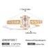 Women's Classic Style 16K Gold Stainless Steel + Zircon Oval White Zircon Diamond Ring Size 6/7/8
