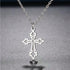 Vintage Cross 304 Stainless Steel 18K Gold Plated Necklace cable chain
