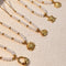 Pearl Retro Vacation Classic Style Tortoise Sun Scallop Necklaces