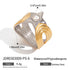 PVD Coated Real Gold Plated Geometric 316 Stainless Steel Classical Romantic Waterproof Non Tarnish Rings Bracelets