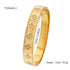 Elegant Fashion Simple High-end Geometric Four-leaf Flower Small Daisy Flower Inlaid Zircon Stainless Steel 18k Gold Plated Women's Bracelet All Seasons