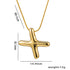 Initial stainless steel plating 18k gold plated necklace