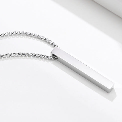 Three-dimensional Cross Pendant Necklace