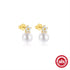 1 Pair 925 Sterling Silver Opal Pearl Zircon 925 Sterling Silver Earrings Flower Butterfly Drop Earrings Ear Studs