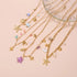 Handmade DIY Stainless Steel 18K Gold Summer Accessories Necklace Luxury Vacation Style Beach Jewelry High-End Feeling Star Pattern