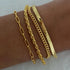 Stainless Steel 16K Gold Plated Bracelets