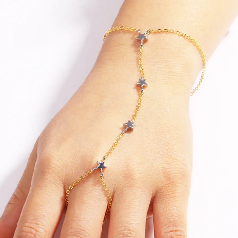 Wholesale Jewelry Cute Sweet Simple Style Splicing Copper Zircon 18K Gold Plated White Gold Plated Bracelets