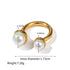 U Shape 304 Stainless Steel Plating Open Rings
