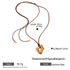 Artistic Geometric 304 Stainless Steel Wax rope Pendant Necklace