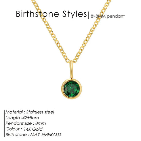 Wholesale Jewelry Simple Style Shiny Round 304 Stainless Steel Rhinestones Inlay Pendant Necklace