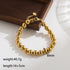 Solid color 18k gold plated beaded necklaces
