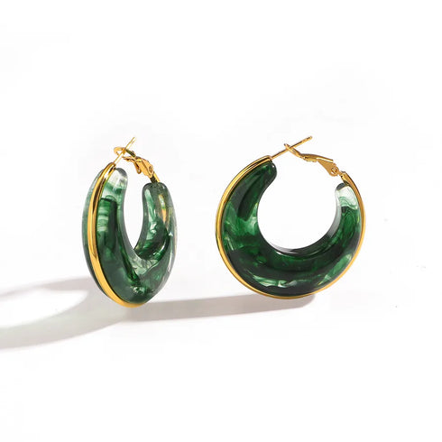 Titanium Steel Earrings 316L Stainless Steel Earring Circle Multi-Functional Quality Suitable For Commuting And Casual Occasions