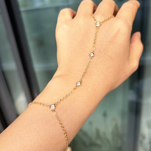 Wholesale Jewelry Cute Sweet Simple Style Splicing Copper Zircon 18K Gold Plated White Gold Plated Bracelets