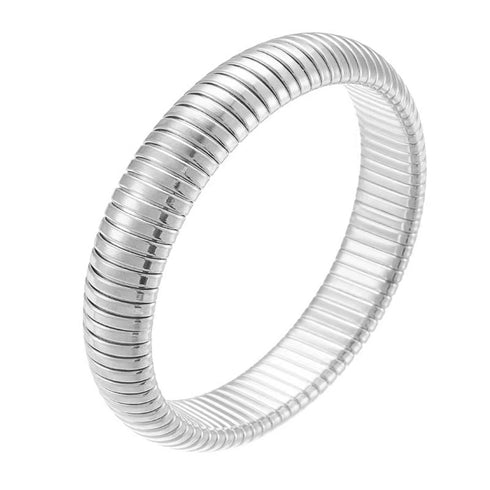 Solid color titanium steel plating gold plated bangle