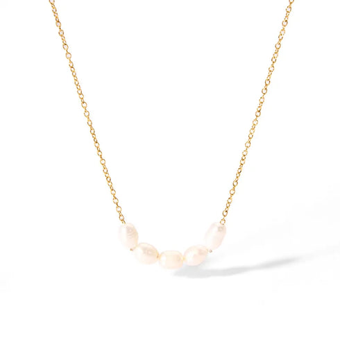 PVD Coated Real Gold Plated 18K Gold Round 304 Stainless Steel Simple Style Waterproof Non Tarnish 304 Stainless Steel Pendant Necklace