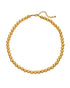 Solid color 18k gold plated beaded necklaces