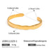 PVD Coated Real Gold Plated Geometric 316 Stainless Steel Classical Romantic Waterproof Non Tarnish Rings Bracelets