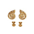 Shell design 18K Gold Plated Ear Studs